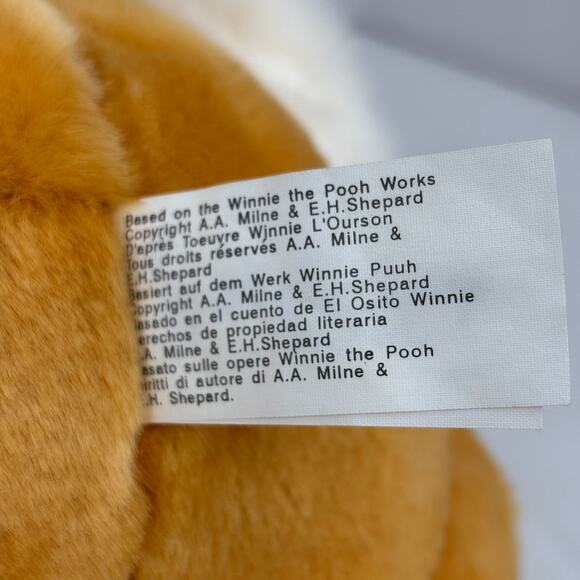 Disney World Winnie Pooh Bear Plush Santa Claus Lantern Happy Holidays Bag 13" - Picture 11 of 11